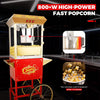 Holaki 16 oz Popcorn Machine with Cart, Commercial Popcorn Maker, Stainless Steel Kettle, Makes up to 32 Cups, 3-Switch Control for Home Movie Theater