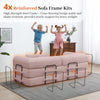 3-in-1 Convertible Sleeper Sofa Bed with Pillows - 78" Corduroy Folding Couch for Living Room, Bedroom
