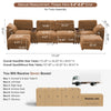 Holaki 138" Oversized Modular Sectional Sofa with 2 Built-in Side Tables, 3 Seat Large Wide Comfy Cloud Couches for Living Room, Sectional Sleeper Sofa with 2 Ottoman & Storage Space