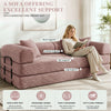 3-in-1 Convertible Sleeper Sofa Bed with Pillows - 78" Corduroy Folding Couch for Living Room, Bedroom
