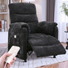 Power Recliner Chair, Holaki Electric Power Recliner with Side Pocket and Remote, Modern Chenille Fabric Recliner Chairs for Adults, Small Recliner for Small Space Nursery Living Room, Black