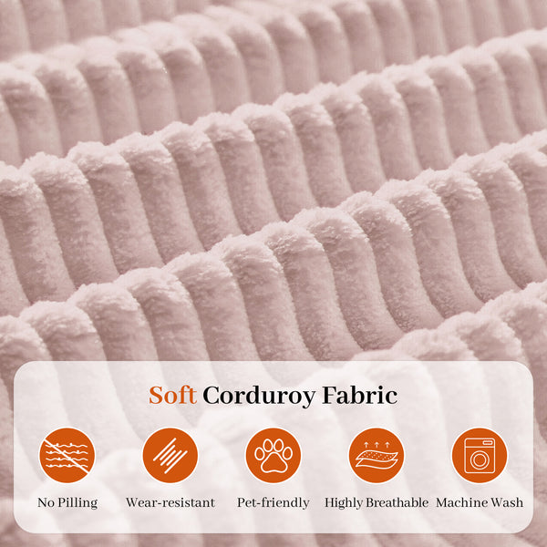 3-in-1 Convertible Sleeper Sofa Bed with Pillows - 78" Corduroy Folding Couch for Living Room, Bedroom