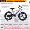 Holaki 18 Inch Kids Bike with Training Wheels & Handbrake for 5-9 Years Old Boys&Girls, Kids Bicycle Adjustable Seat with High Carbon Steel Frame, Water Bottle & Night Glow for Birthday Gift