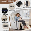 Holaki Power Recliner Chair, 270° Swivel Recliner with Heat & Lumbar Support, Modern Chenille Rocker Recliner Nursery Chair with Smart Cup Holder & Adjustable Armrests for Nursing