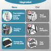 5 Step Ladder with Handrails, Holaki Folding Step Stool with Widened Anti-Slip Pedal, 500lbs Lightweight Step Ladder 6 Step Folding, Multi-Use for Home Kitchen Pantry Office, Black