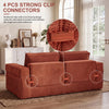 Holaki 5 in 1 Modular Sectional Sofa with Movable Ottoman, L-Shaped Convertible Boneless Couch for Living Room, Corduroy Deep Seat Sofa