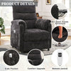 Electric Power Recliner Chair, Modern Chenille Fabric Recliner with Side Pocket & Remote, Nursery Recliner Chair for Living Room Small Space
