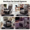 Holaki Electric Recliner Chair with Flip-Up Armrests, Power Recliner Chair with Lumbar Support and Side Pockets, Modern Recliner Sofa for Living Room Small Space Bedroom & Home Theater