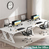 Executive Office Desk, Holaki 70.8" Large Farmhouse Wooden Office Desk with Desktop Stand and Charging Station, Study Writing Table Computer Desk Workstation for Home