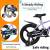 Holaki 18 Inch Kids Bike with Training Wheels & Handbrake for 5-9 Years Old Boys&Girls, Kids Bicycle Adjustable Seat with High Carbon Steel Frame, Water Bottle & Night Glow for Birthday Gift