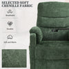 Power Recliner Chair, Nursery Recliner Chair with Swivel Tray Table & Cup Holder, Modern Chenille Fabric Electric Recliner with Side Pocket & Remote for Living Room Small Space