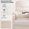 Power Recliner Chair, Nursery Recliner Chair with Swivel Tray Table & Cup Holder, Modern Chenille Fabric Electric Recliner with Side Pocket & Remote for Living Room Small Space