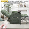 Power Recliner Chair, Nursery Recliner Chair with Swivel Tray Table & Cup Holder, Modern Chenille Fabric Electric Recliner with Side Pocket & Remote for Living Room Small Space