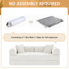 Convertible Floor Sofa Bed, Holaki 63" Foldable Compression Loveseat Lounge Sleeper Sofa with Pillow & Fixed-Shape Frame, Corduroy Folding Boneless Sofa Couch for Living Room, Small Space