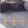 Convertible Floor Sofa Bed, Holaki 63" Foldable Compression Loveseat Lounge Sleeper Sofa with Pillow & Fixed-Shape Frame, Corduroy Folding Boneless Sofa Couch for Living Room, Small Space