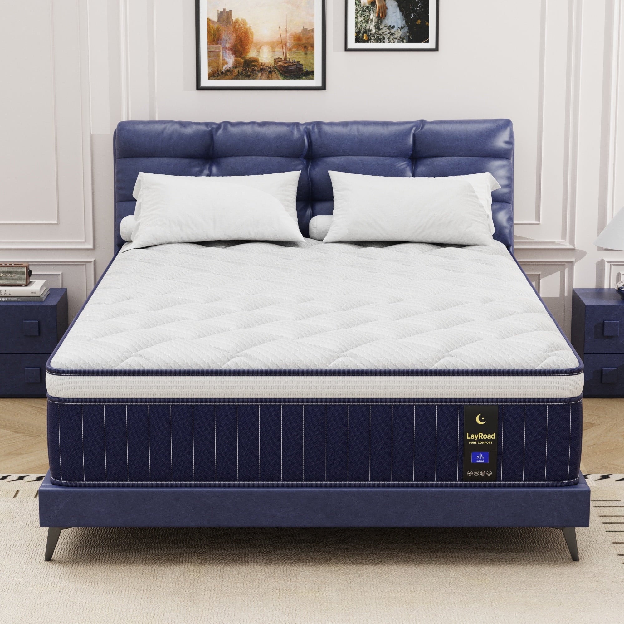 Full Mattress, Holaki 10" New Memory Foam Hybrid Full Mattress in a Box, Cool Individual Pocket Spring for Sleep Supportive & Pressure Relief, Full Size Medium Firm Mattress, CertiPUR-US