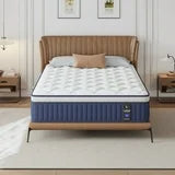 Full Mattress, Holaki 10" New Memory Foam Hybrid Full Mattress in a Box, Cool Individual Pocket Spring for Sleep Supportive & Pressure Relief, Full Size Medium Firm Mattress, CertiPUR-US