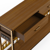 Golden Gate–Inspired Entryway Console Table with Smart Storage