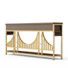 Golden Gate–Inspired Entryway Console Table with Smart Storage