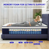 Full Mattress, Holaki 10" New Memory Foam Hybrid Full Mattress in a Box, Cool Individual Pocket Spring for Sleep Supportive & Pressure Relief, Full Size Medium Firm Mattress, CertiPUR-US